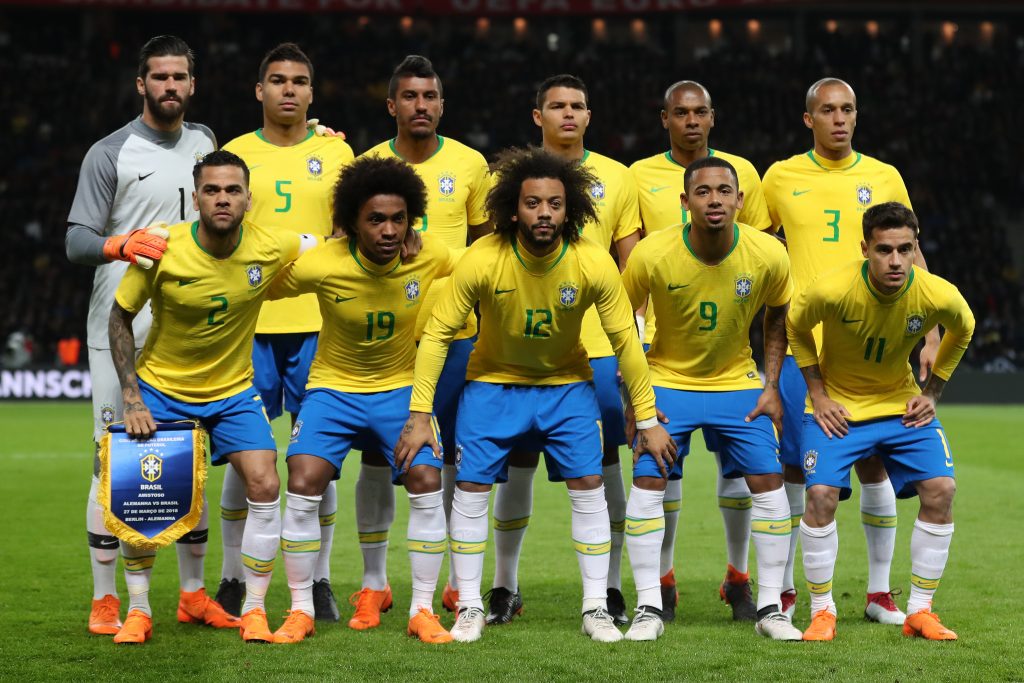 Seleção brasileira em foto no último amistoso antes da convocação, contra a Alemanha (Foto: Lucas Figueiredo/CBF)