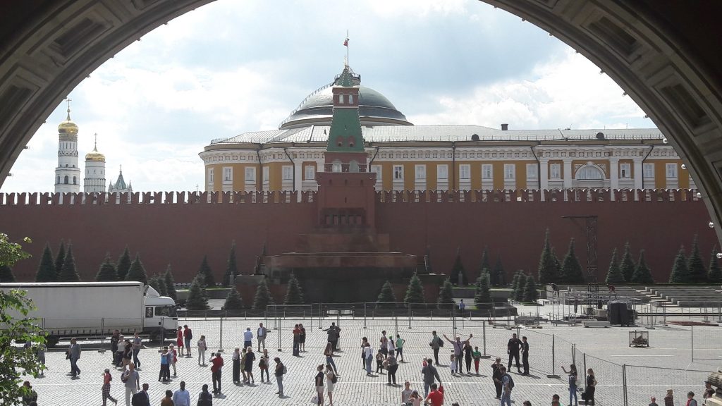 Mausoléu de Lênin fica na Praça Vernelha ao lado do Kremlin (Foto: Fábio Aleixo)